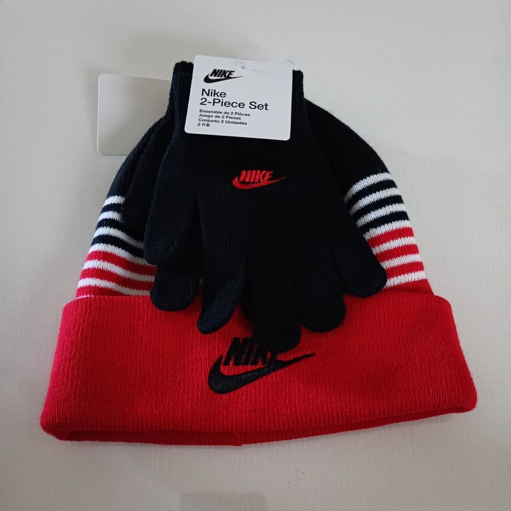 Nike Striped Beanie‎ Gloves